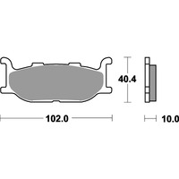 SBS 663HF FRONT/REAR PADS | CERAMIC STREET