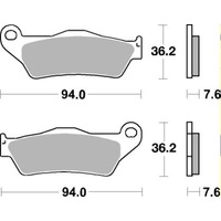 SBS 671LS REAR PADS | SINTER STREET