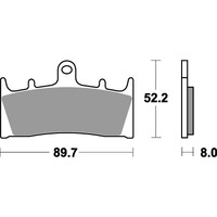 SBS 686DC FRONT PADS | DUAL CARBON RACE (RACE USE ONLY)