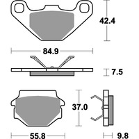 SBS 692SI FRONT/REAR PADS | SINTER OFF ROAD