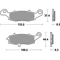 SBS 704HS FRONT PADS | SINTER STREET