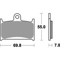 SBS 714HS FRONT PADS | SINTER STREET