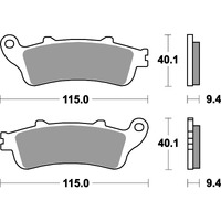 SBS 722LS REAR PADS | SINTER STREET