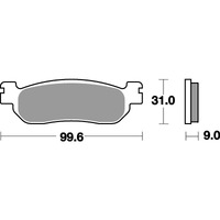 SBS 728HF FRONT/REAR PADS | CERAMIC STREET