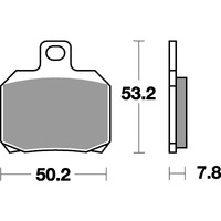 SBS 730LS REAR PADS | SINTER STREET