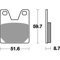 SBS 733LS REAR PADS | SINTER STREET