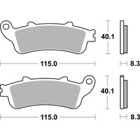 SBS 735HS FRONT PADS | SINTER STREET