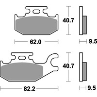 SBS 754SI FRONT/REAR PADS | SINTER OFF ROAD