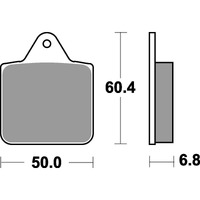 SBS 756ATS FRONT/REAR PADS | SINTER ATV