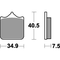 SBS 762RS FRONT PADS | SINTER SPORT / TRACK >> SB762RST