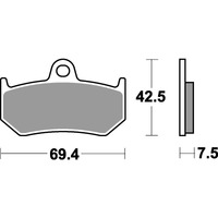 SBS 763LS REAR PADS | SINTER STREET