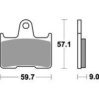 SBS 765LS REAR PADS | SINTER STREET