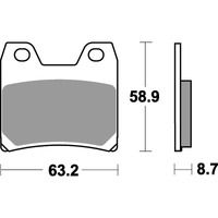 SBS 770LS REAR PADS | SINTER STREET