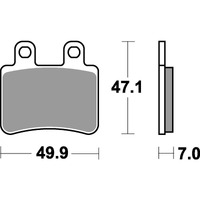 SBS 773HF FRONT/REAR PADS | CERAMIC STREET