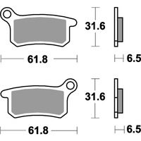 SBS 783RSI FRONT/REAR PADS | SINTER OFF ROAD RACE