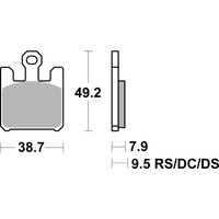 SBS 788HS FRONT PADS | SINTER STREET