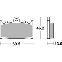 SBS 789HF FRONT/REAR PADS | CERAMIC STREET