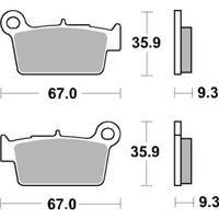 SBS 790RSI FRONT/REAR PADS | SINTER OFF ROAD RACE