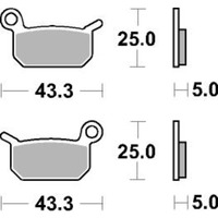 SBS 794RSI FRONT/REAR PADS | SINTER OFF ROAD RACE