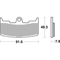 SBS 795HS FRONT PADS | SINTER STREET