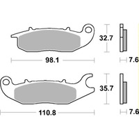 SBS 797HF FRONT/REAR PADS | CERAMIC STREET