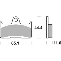 SBS 799SI FRONT/REAR PADS | SINTER OFF ROAD