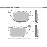 SBS 808H.LS REARPADS | SINTER STREET AMERICAN V-TWIN