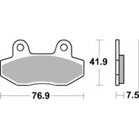 SBS 814HF FRONT/REAR PADS | CERAMIC STREET