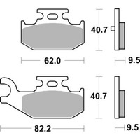 SBS 816SI FRONT/REAR PADS | SINTER OFF ROAD