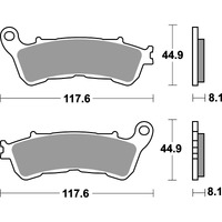 SBS 828HS FRONT PADS | SINTER STREET