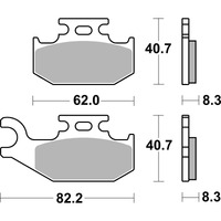 SBS 836SI FRONT/REAR PADS | SINTER OFF ROAD