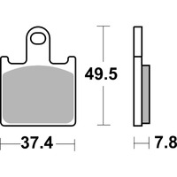 SBS 838SP FRONT/REAR PADS | EVO SINTER STREET