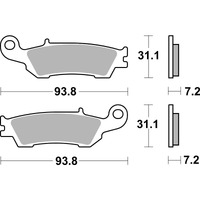 SBS 840RSI FRONT/REARPADS | SINTER OFF ROAD RACE