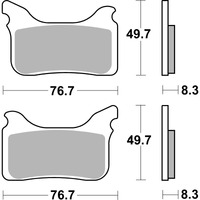 SBS 842RSI FRONT/REARPADS | SINTER OFF ROAD RACE