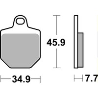 SBS 843RSI FRONT/REAR PADS | SINTER OFF ROAD RACE