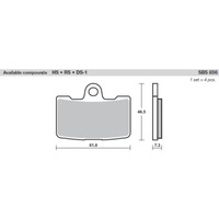 SBS 856H.HS FRONT PADS | SINTER STREET >> SB856HS