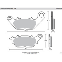 SBS 858HF FRONT/REAR PADS | CERAMIC STREET