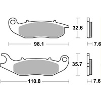 SBS 859SI FRONT/REARPADS | SINTER OFF ROAD