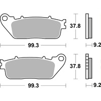 SBS 862LS REAR PADS | SINTER STREET