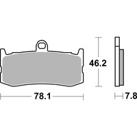 SBS 864SP FRONT/REAR PADS | EVO SINTER STREET