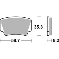 SBS 867RSI FRONT/REAR PADS | SINTER OFF ROAD RACE