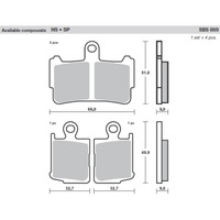 SBS 869HS FRONT PADS | SINTER STREET