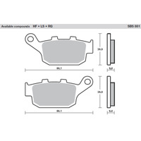 SBS 881LS REAR PADS | SINTER STREET