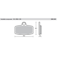 SBS 885RSI FRONT/REAR PADS | SINTER OFF ROAD RACE