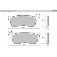 SBS 892LS REAR PADS | SINTER STREET