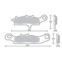 SBS 901DC FRONT PADS | DUAL CARBON RACE (RACE USE ONLY)