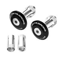 ZETA BAR END PLUGS ALLOY | 29mm | BLACK