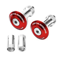 ZETA BAR END PLUGS ALLOY | 29mm | RED