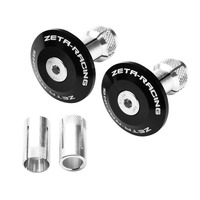 ZETA BAR END PLUGS ALLOY | 35mm | BLACK