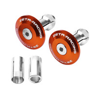 ZETA BAR END PLUGS ALLOY | 35mm | ORANGE